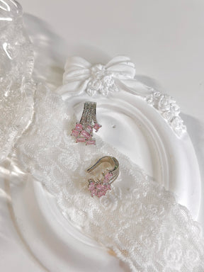 Pink Vintage Stud Earrings