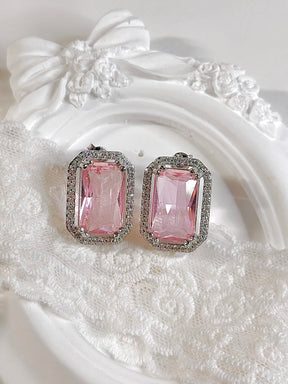 Pink Vintage Stud Earrings