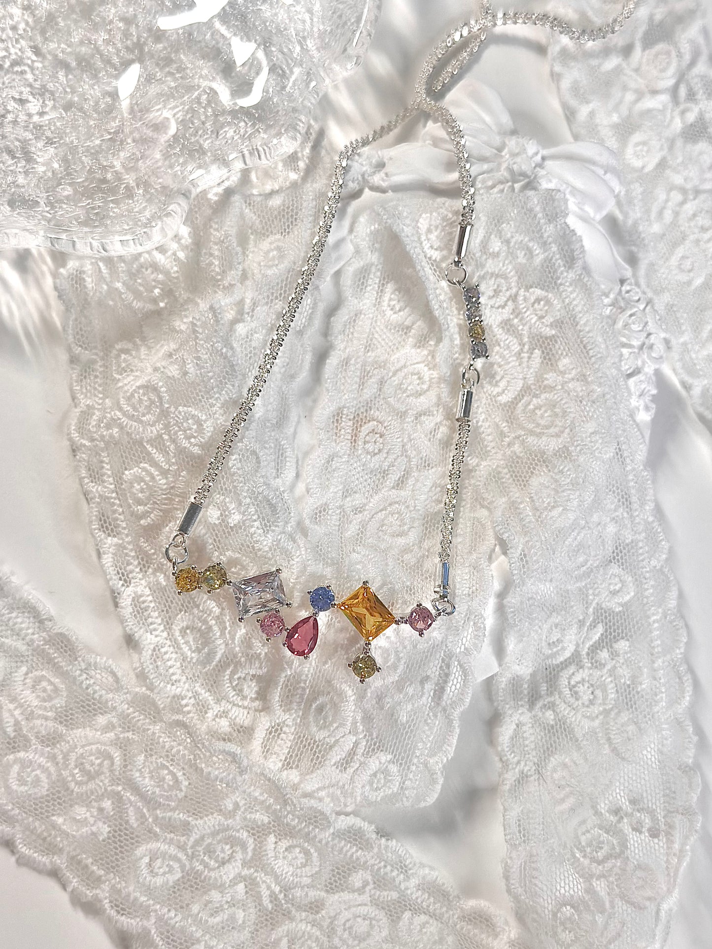 Multicolored Irregular Necklace