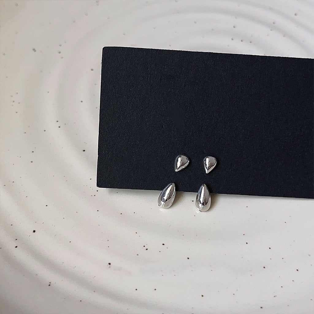 Vintage Gold/Silver Minimalist Stud Earrings