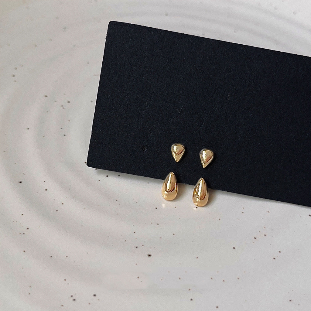 Vintage Gold/Silver Minimalist Stud Earrings