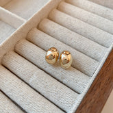 Vintage Gold Minimalist Stud Earrings