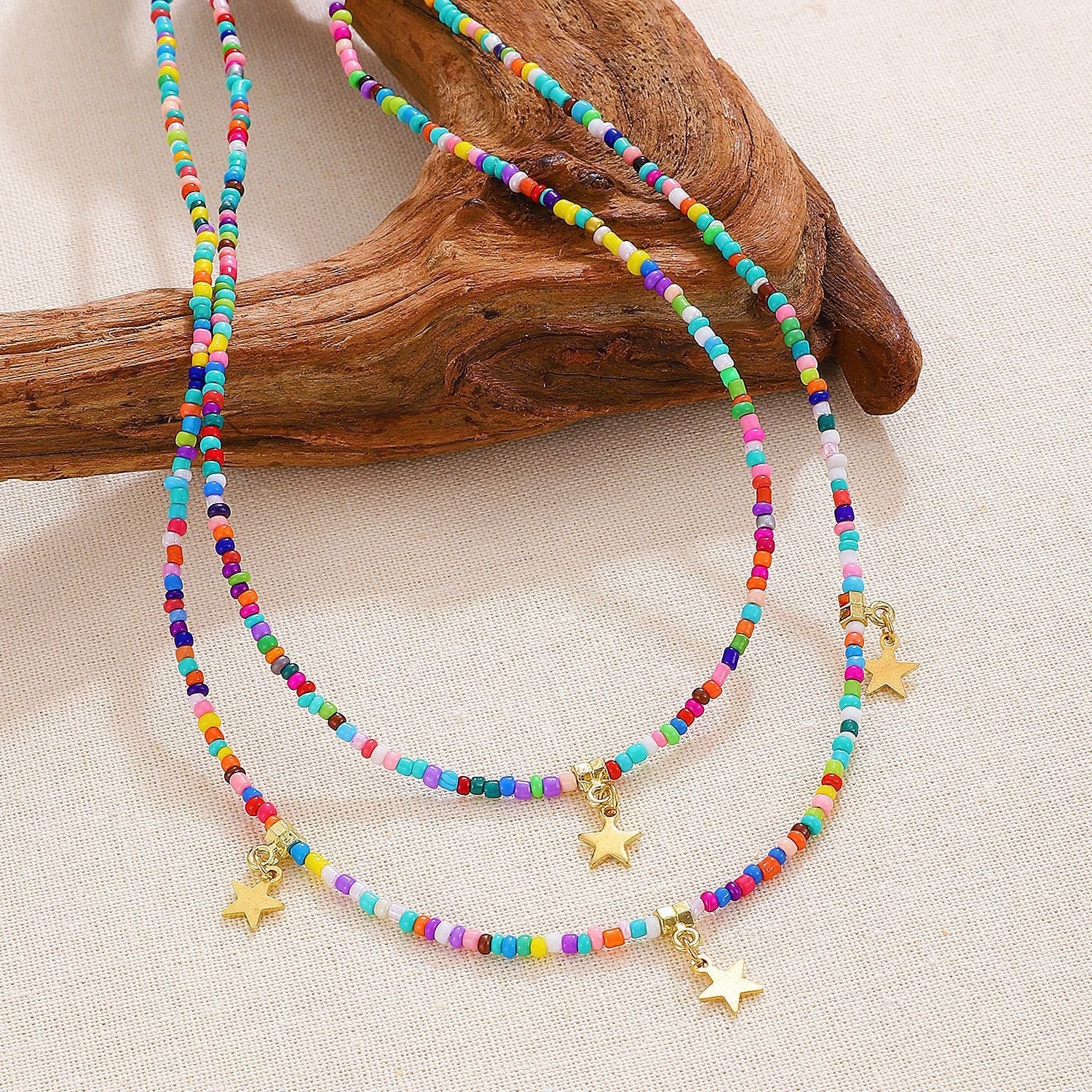 Star Colorful Beads Necklace