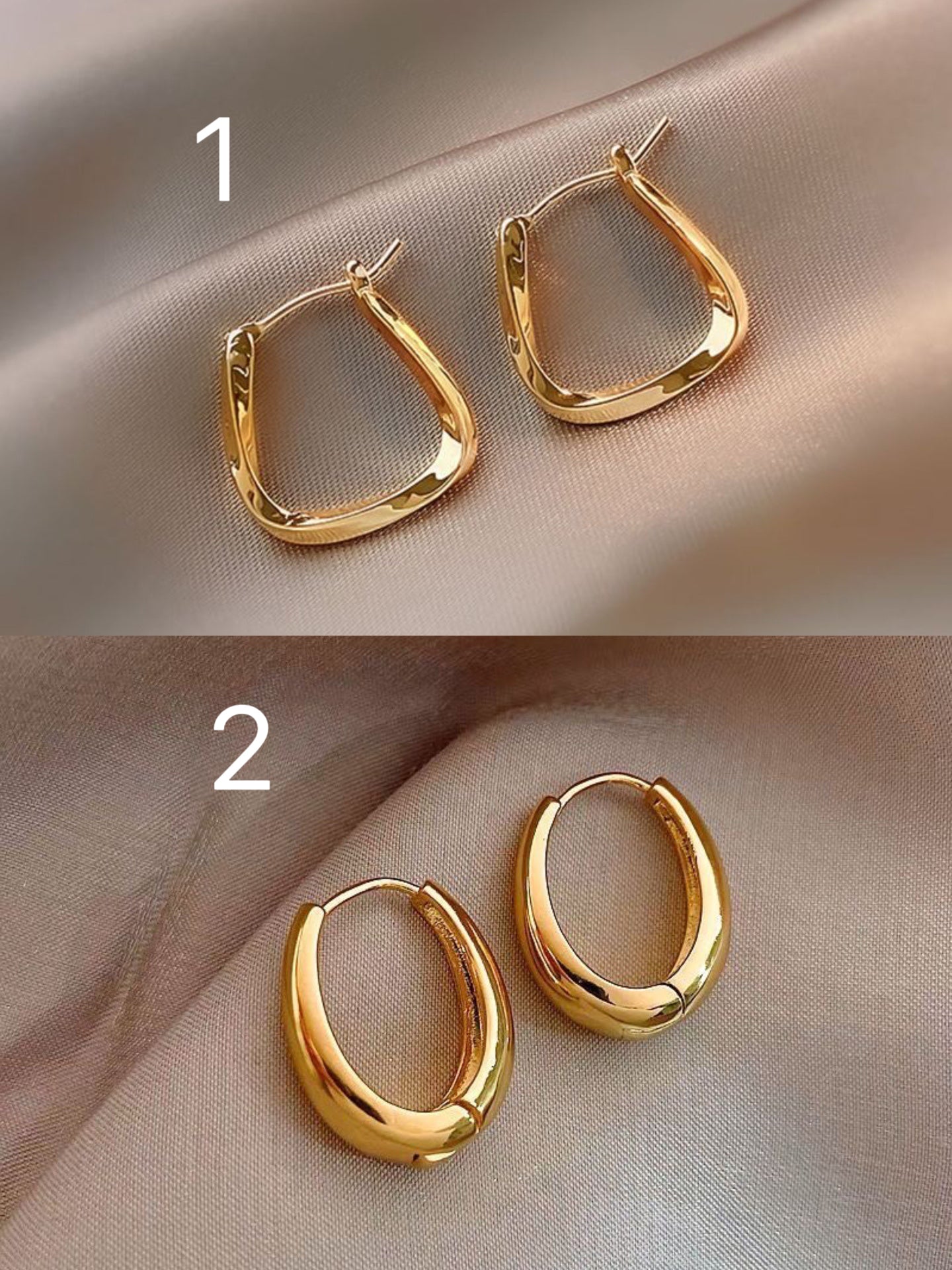 Gold Minimalist Stud Earrings