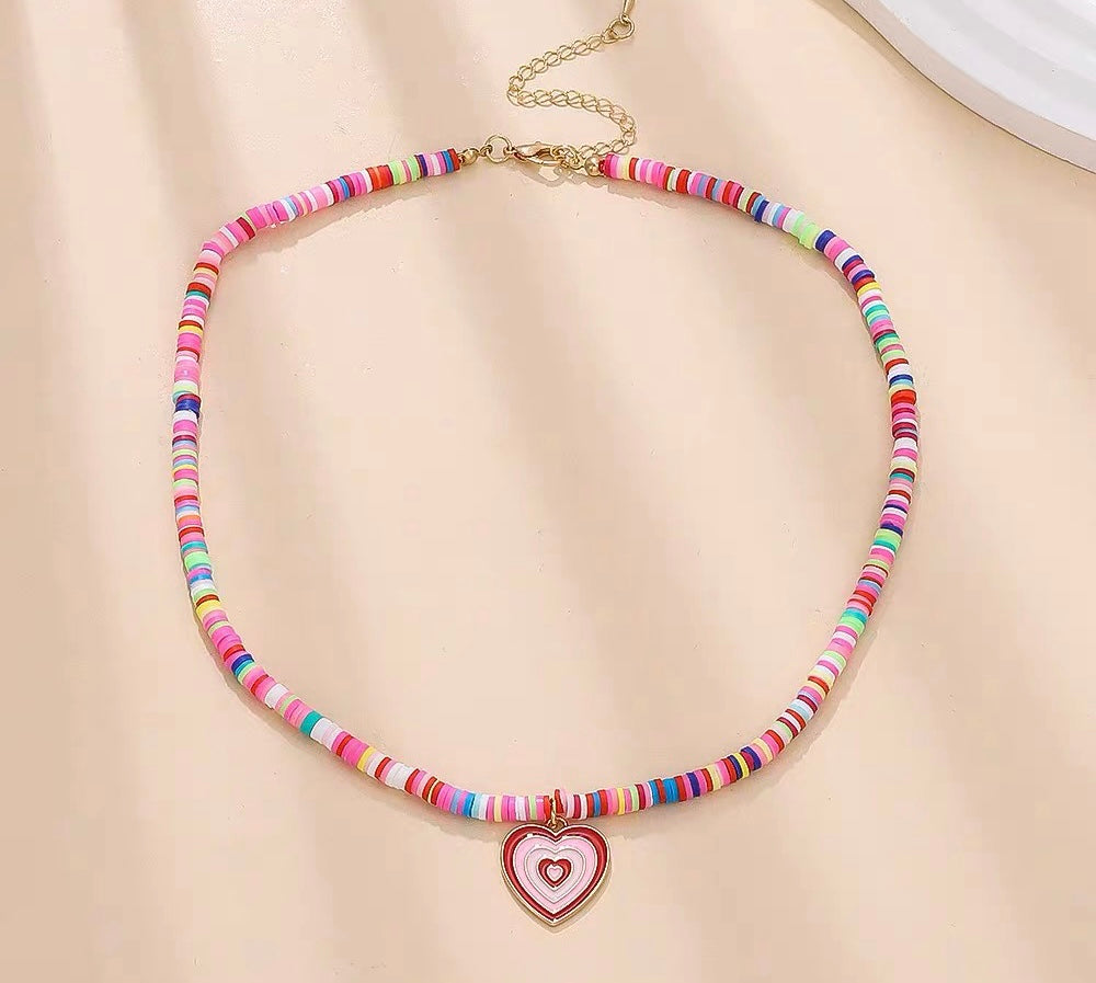 Pink Heart Necklace