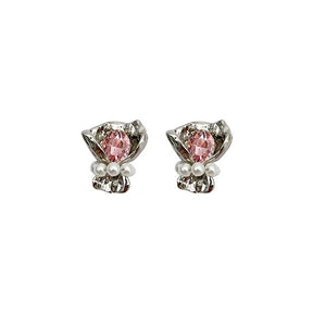 Silver Bouquet Stud Earrings