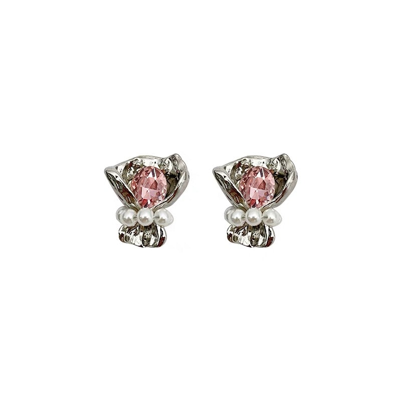 Silver Bouquet Stud Earrings