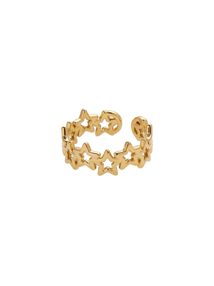 Vintage Gold Star Ring