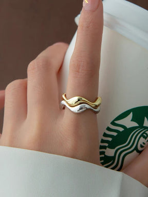 Minimalist Wave Ring