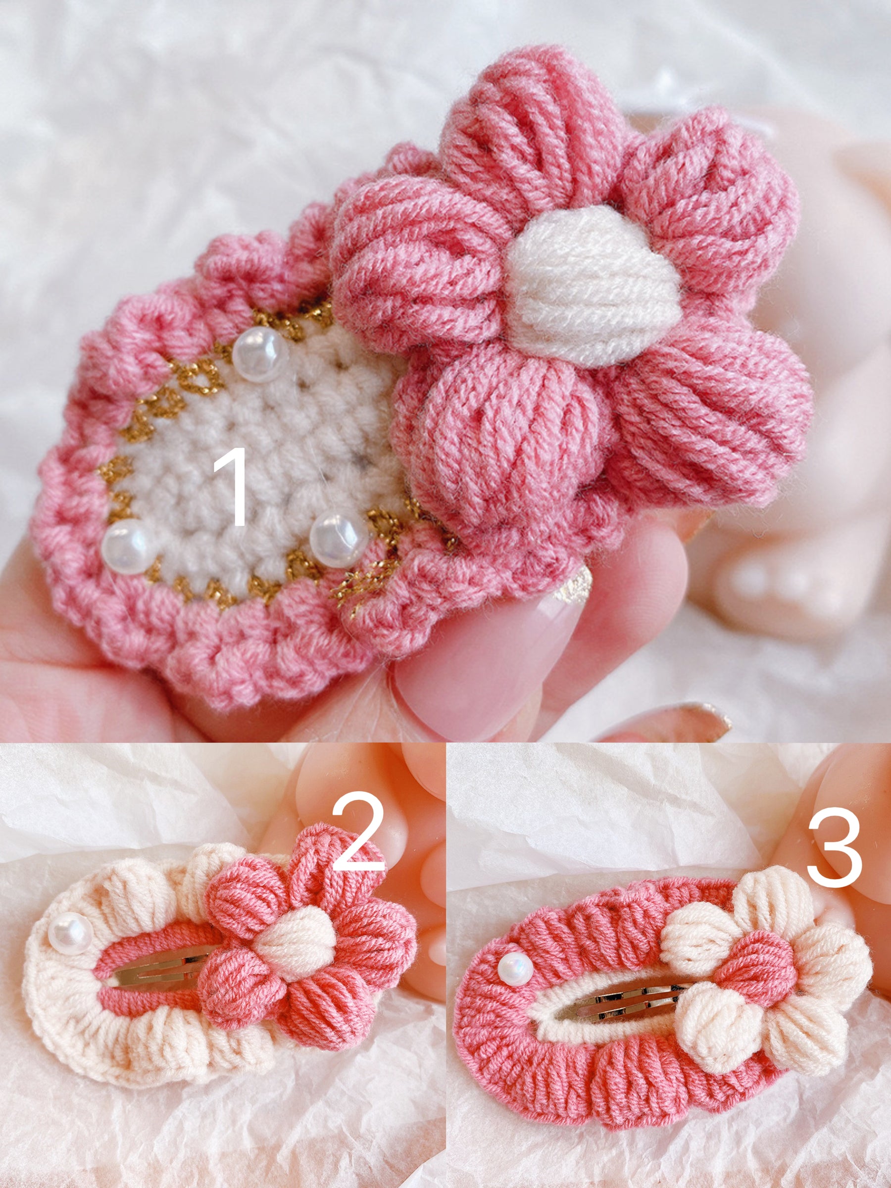 Cute Crochet Hair Clip 1