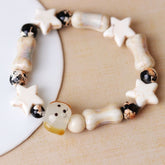 Ceramic Bone Cloisonné Dog Bracelet