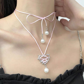 Pearl Heart Necklace