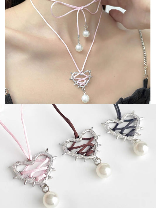 Pearl Heart Necklace