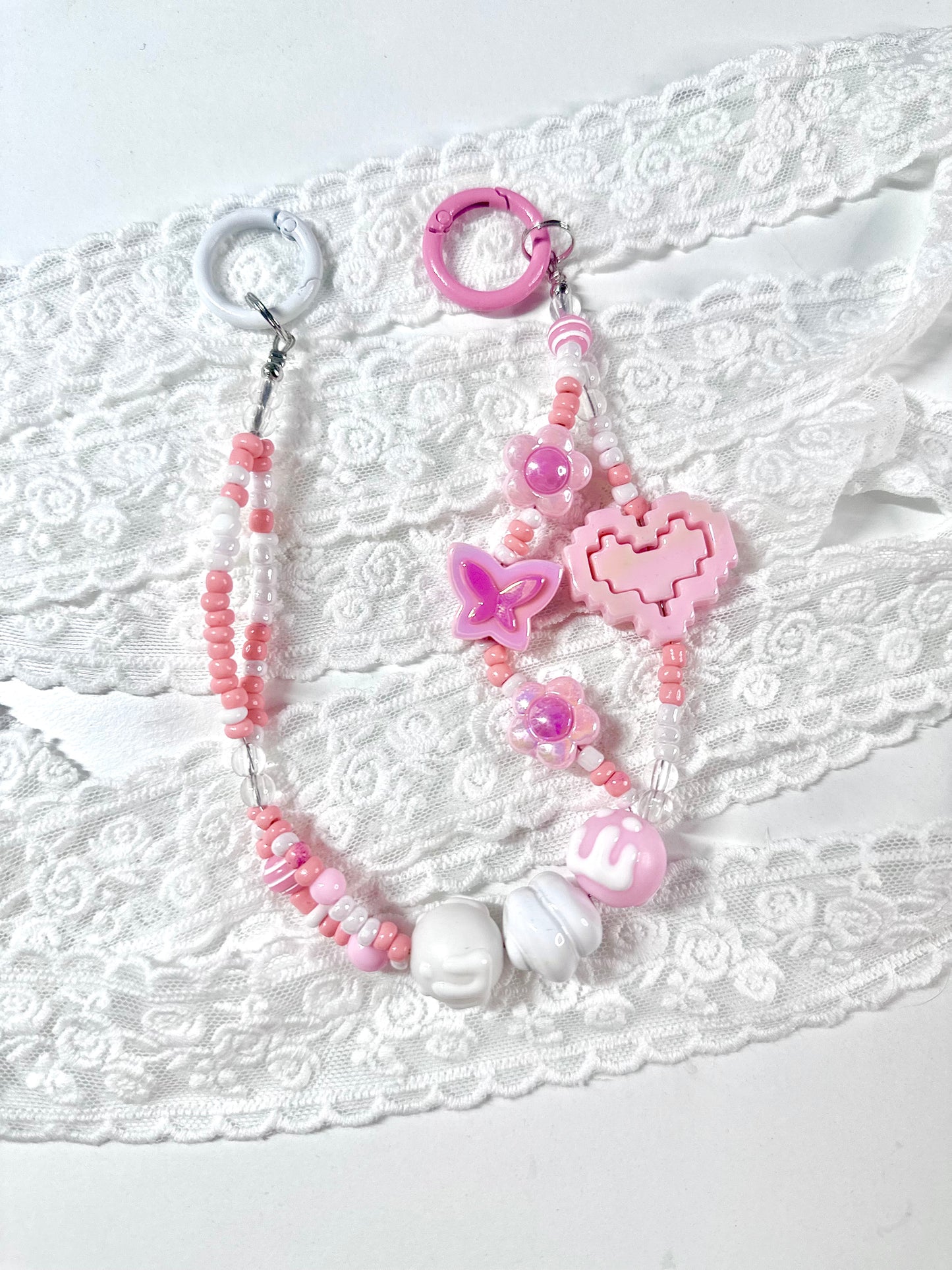 Cute Pink Phone Charm