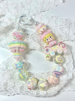 Unique Artistic Creation! Hand-Painted Beads Cute Phone Charm/Key Charm P20