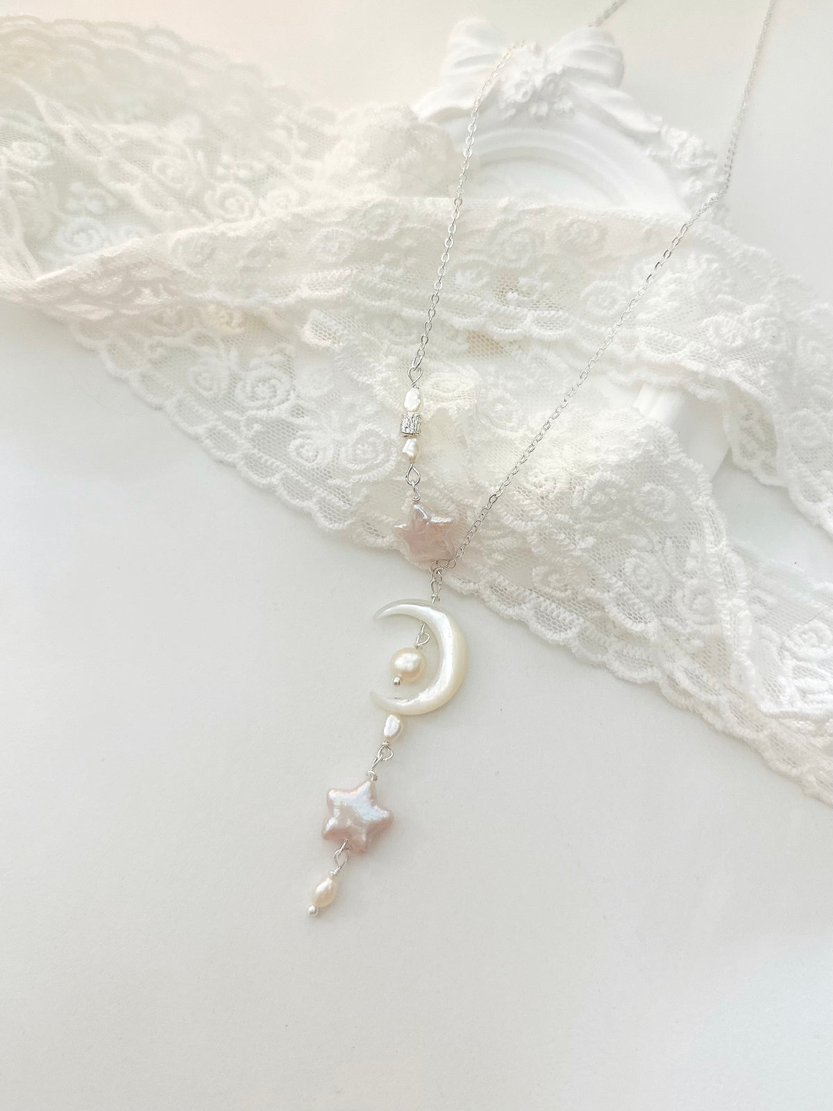 Star&Moon Baroque Pearls Necklace