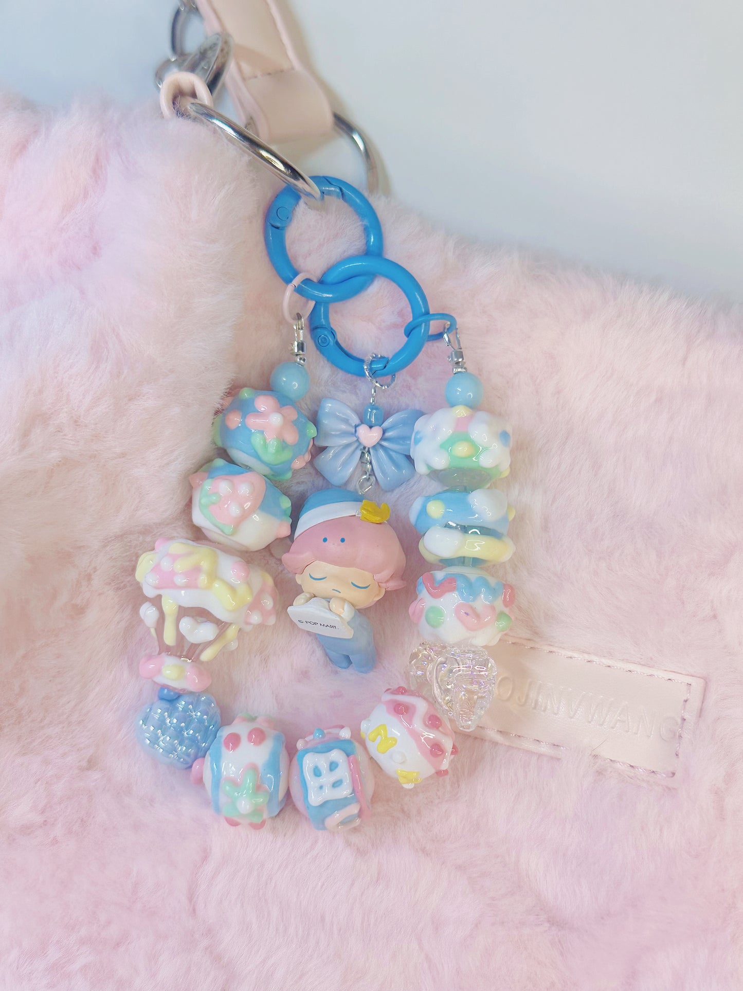 Unique Artistic Creation! Hand-Painted Beads Cute Phone Charm/Key Charm P22