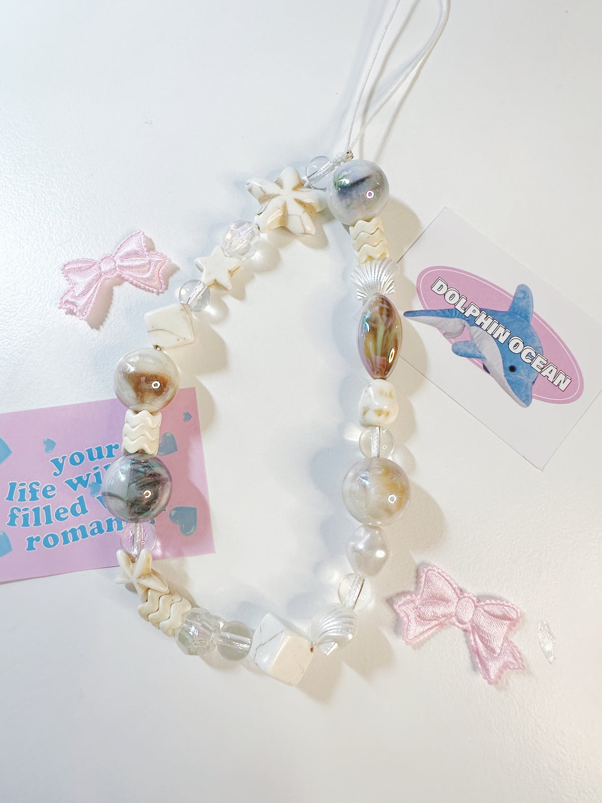 Ocean Seashells and Starfish Phone Charm