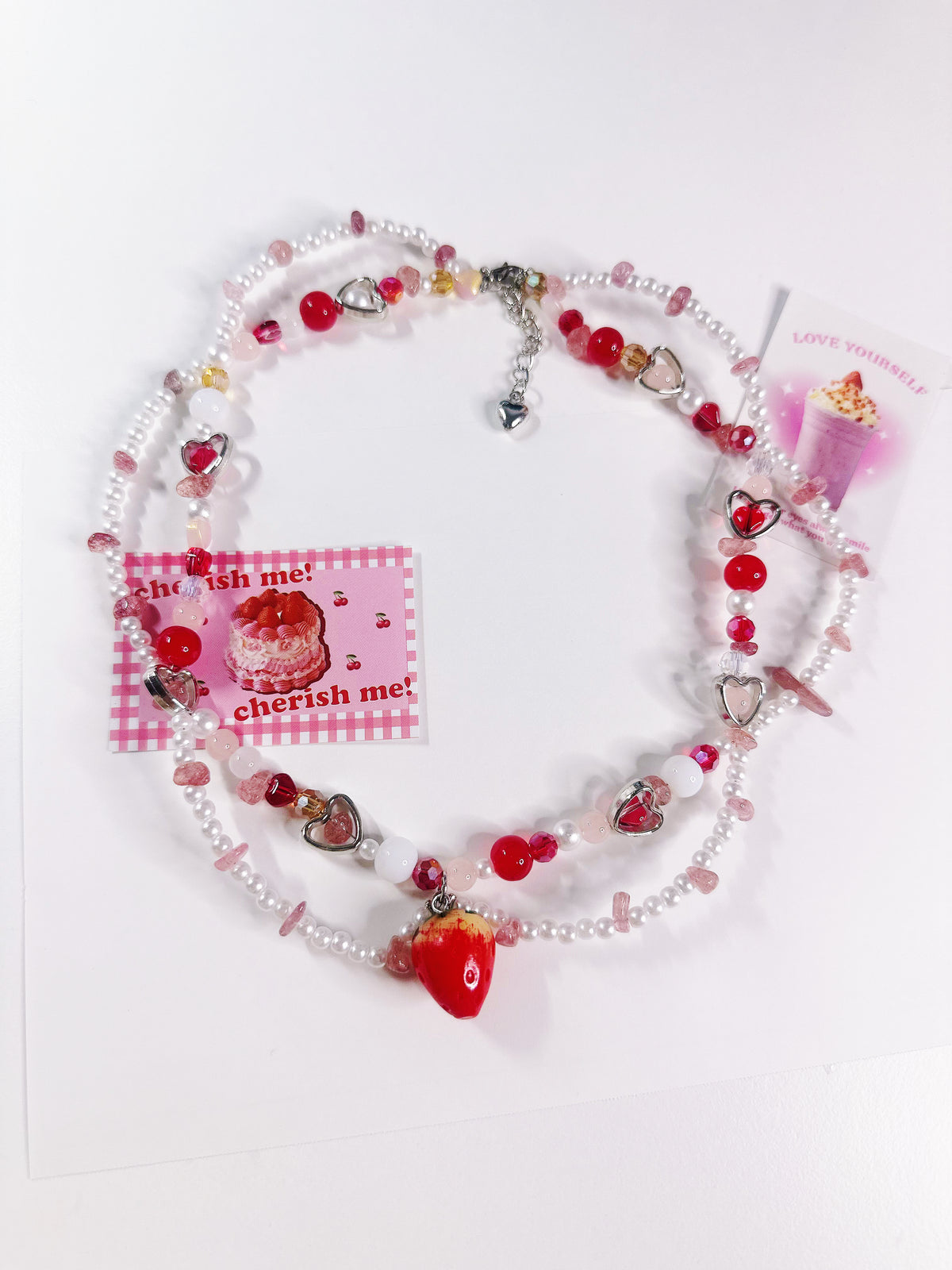 Strawberry Beads Necklace