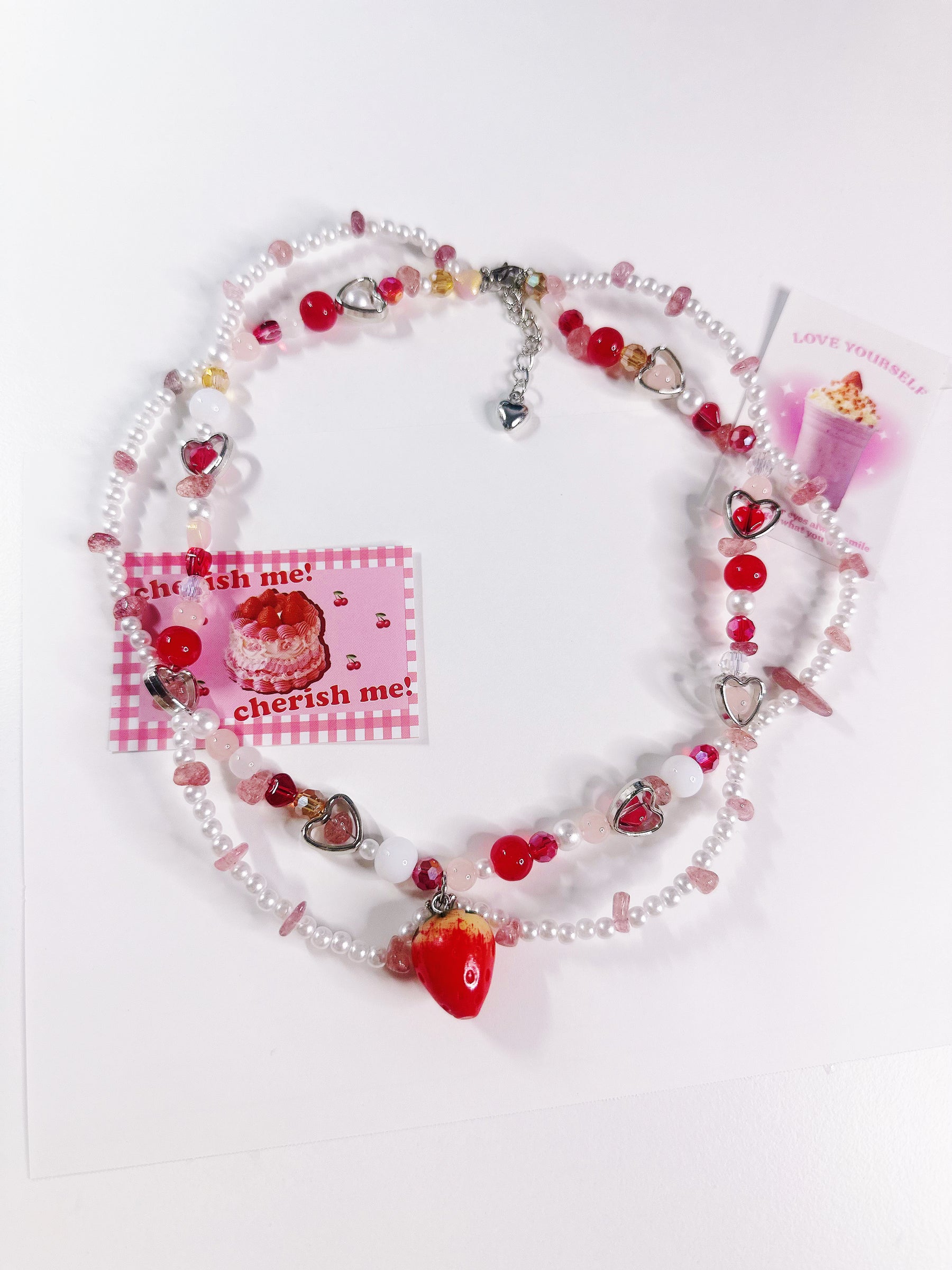 Strawberry Beads Necklace