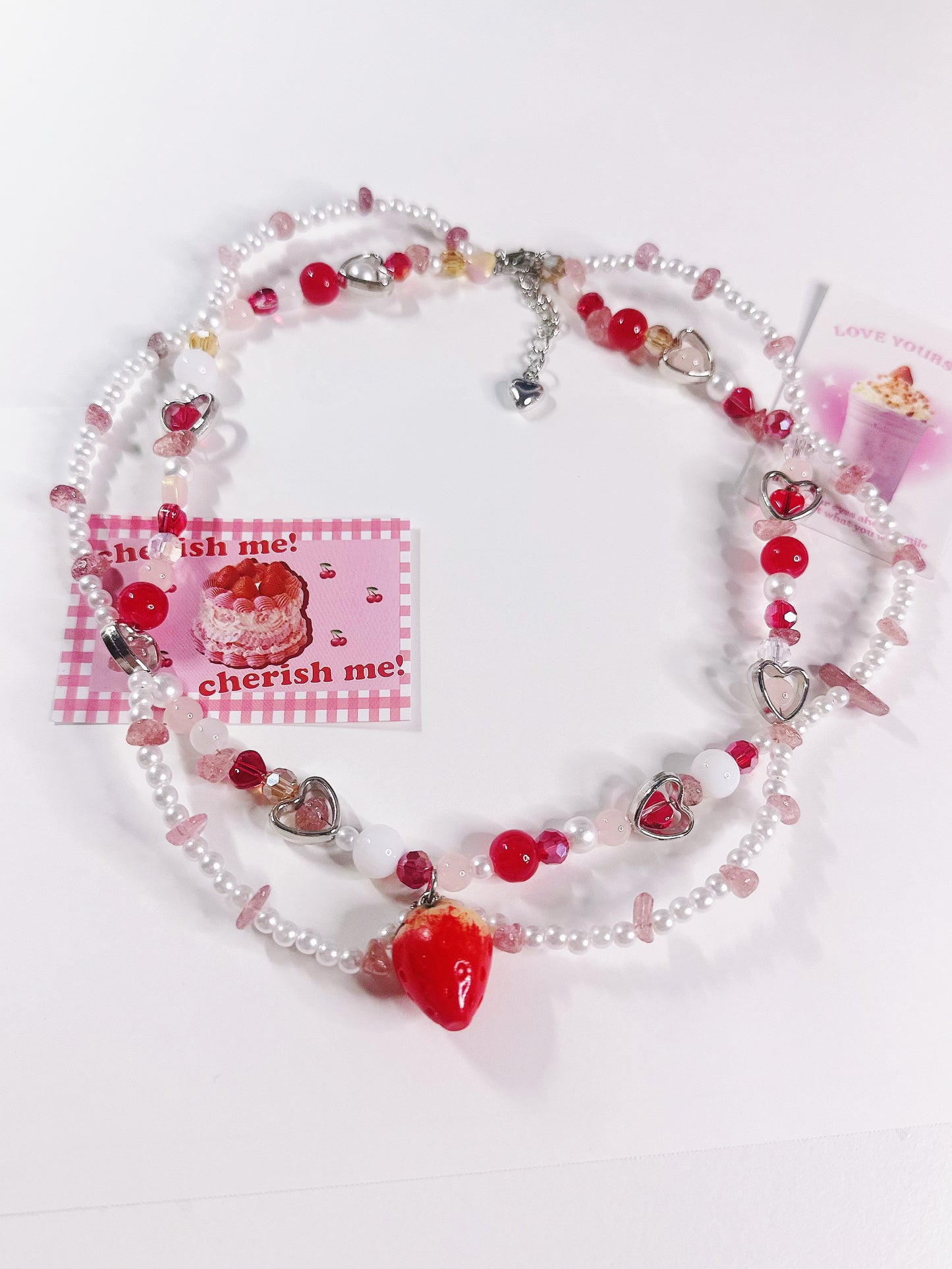 Strawberry Beads Necklace